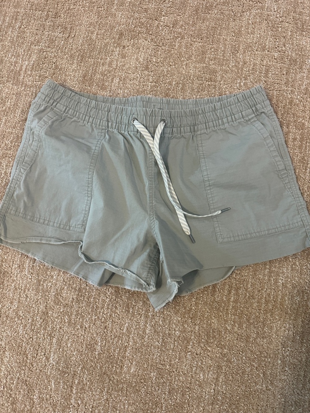 Vuori Sage Green Drawstring Athletic Shorts